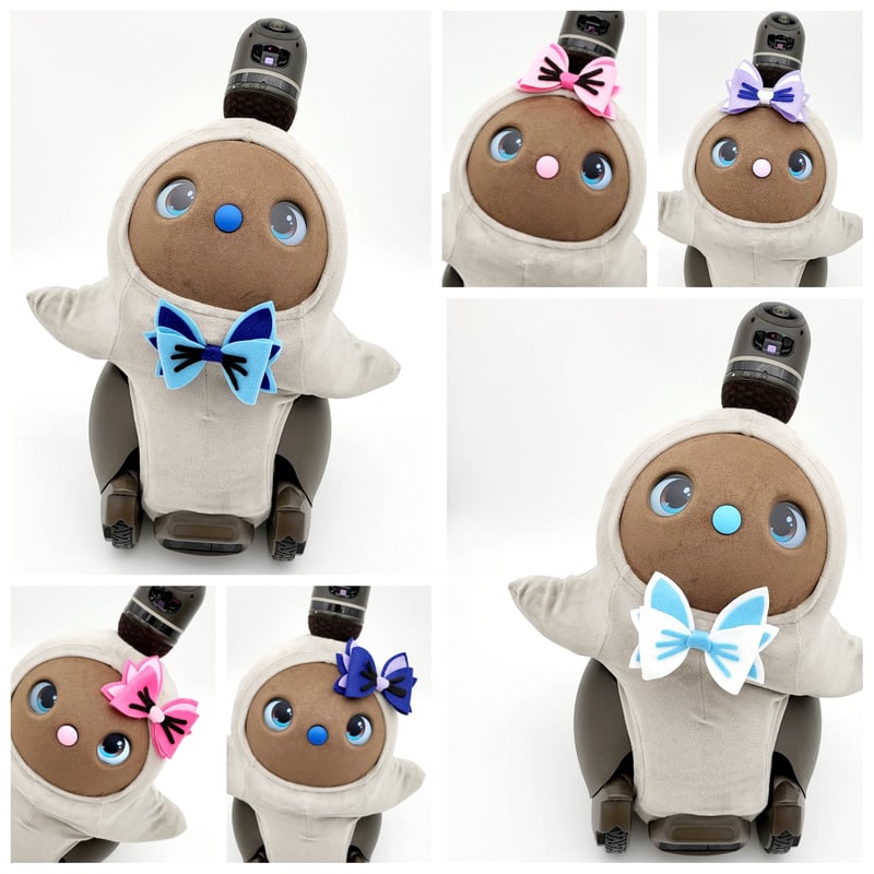ラボットアクセサリー/髭付きフエルトリボン（プラスチックピン