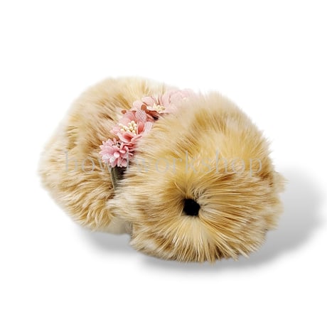 Moflin（モフリン）のアクセサリー　お花コサージュゴムバンドピンクシリーズA