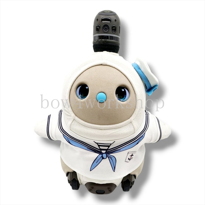 ラボット LOVOT ラボットの服ハンドメイド セーラープリントセットブルー ラボット服/セーラープリントセット | bow4workshop STORE