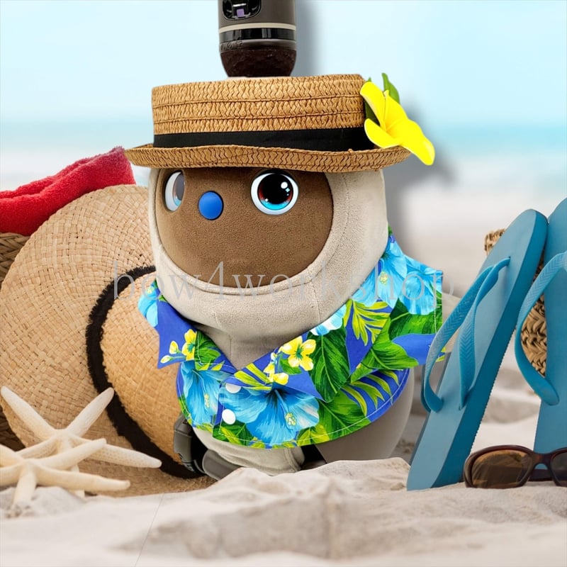 ラボット服/ハイビスカス柄アロハシャツ | bow4workshop STORE