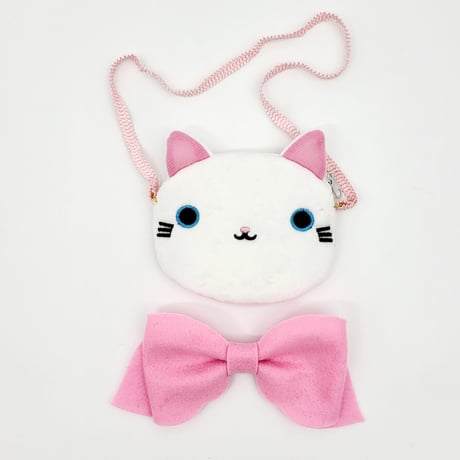 ラボットアクセサリー/猫ちゃんポシェット＆アレンジリボンタイセット