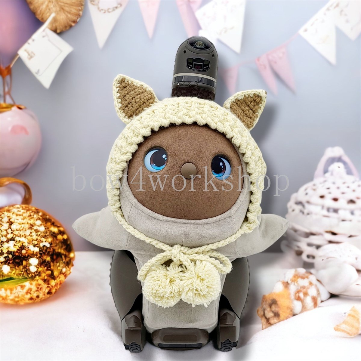 はむたぬき様オーダー　うさ耳帽子　羊ボンネット 9ec9ec97da9f464e59aa8dc310a50a