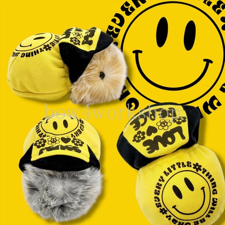 Moflin（モフリン）の服ハンドメイド　スマイリープリントパーカー