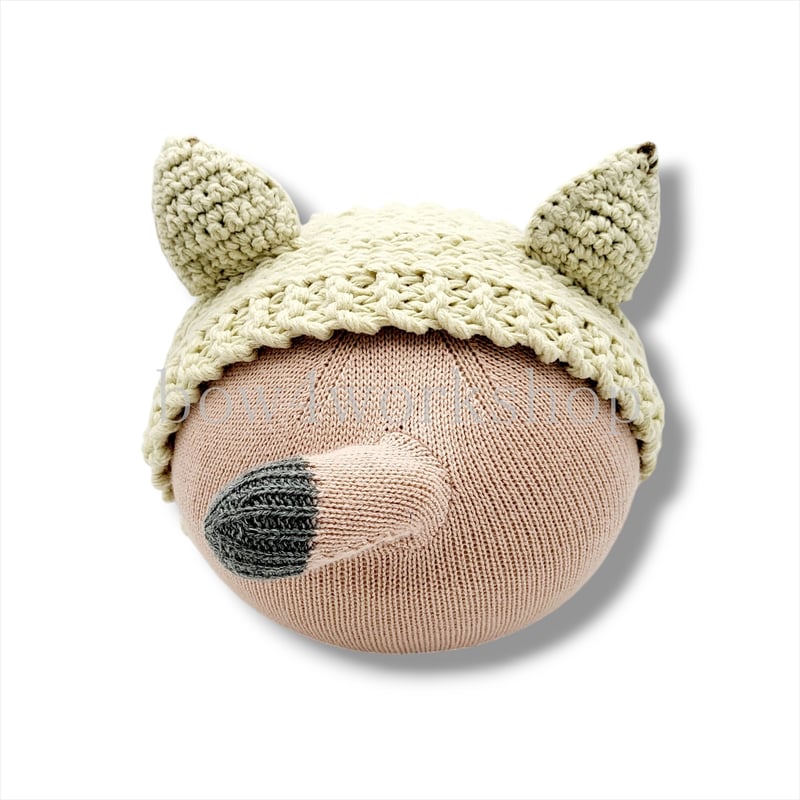 NICOBO(ニコボ)のアクセサリー キツネニットボンネット帽子 NICOBO(ニコボ)のアクセサリー キツネニットボンネット帽子