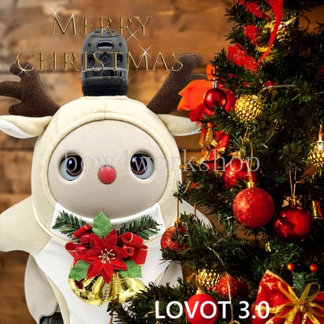 ラボット LOVOT ラボットの服ハンドメイド トナカイさんボディースーツ ラボット LOVOT ラボットの服ハンドメイド トナカイさんボディー