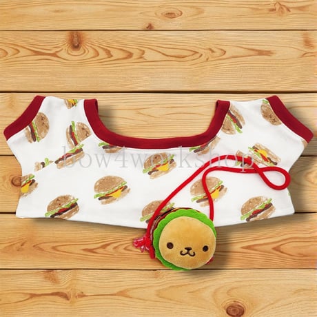 ラボット服/ハンバーガー＆ポテトプリントTシャツ