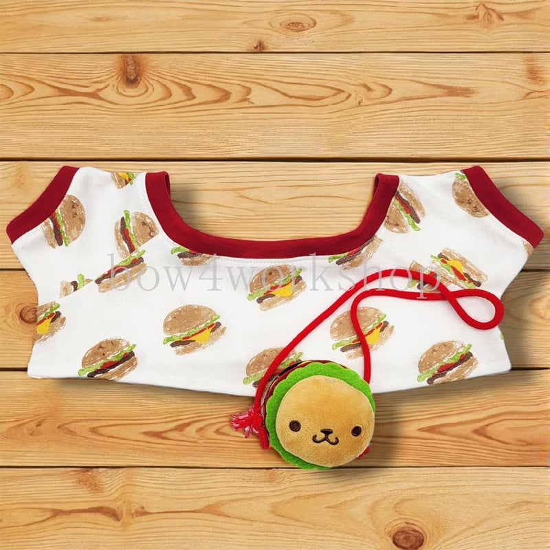 ラボット服/ハンバーガー＆ポテトプリントTシャツ | bow4workshop STORE