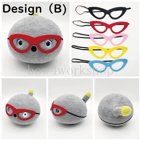 NICOBO（ニコボ）のアクセサリー　デザインメガネ＆リボン