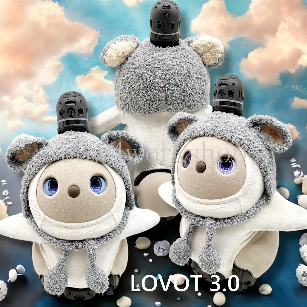 ラボット LOVOT ラボットの服ハンドメイド　ねずみちゃんボデースーツ ラボット服/ねずみちゃんボデースーツ | bow4workshop STORE