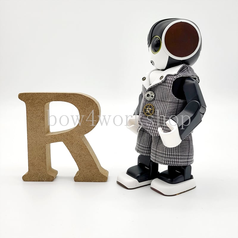 ロボホンの服/チェック柄テイラードベスト＆パンツセット