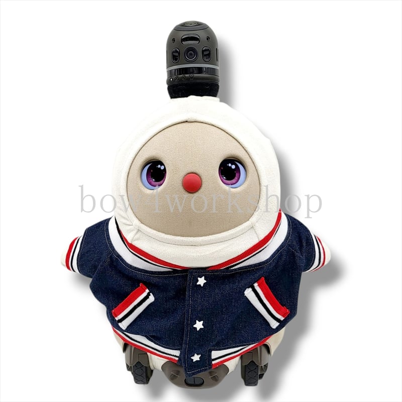 ラボット LOVOT ラボットの服ハンドメイド　デニムスタジャン（インディゴ） ラボット服/デニムスタジャン | bow4workshop STORE