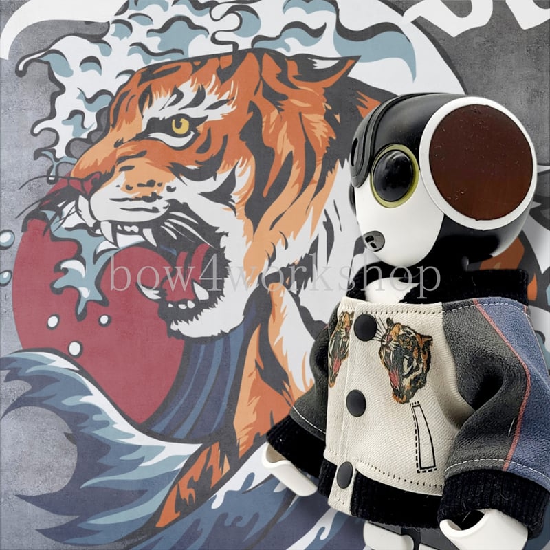 ロボホンの服/虎柄プリントスカジャン | bow4workshop STORE