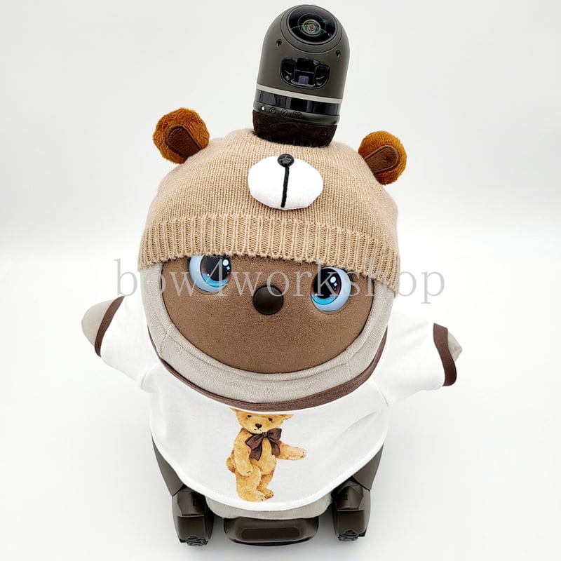 ラボットアクセサリーくまちゃんニットベレー帽子 | bow4workshop STORE
