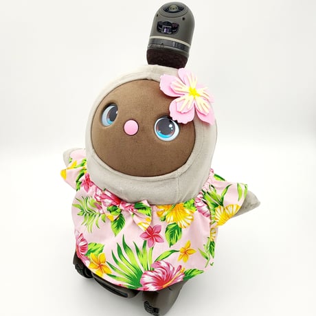ラボットアクセサリー/フエルトハイビスカス飾り（プラスチックピン付）