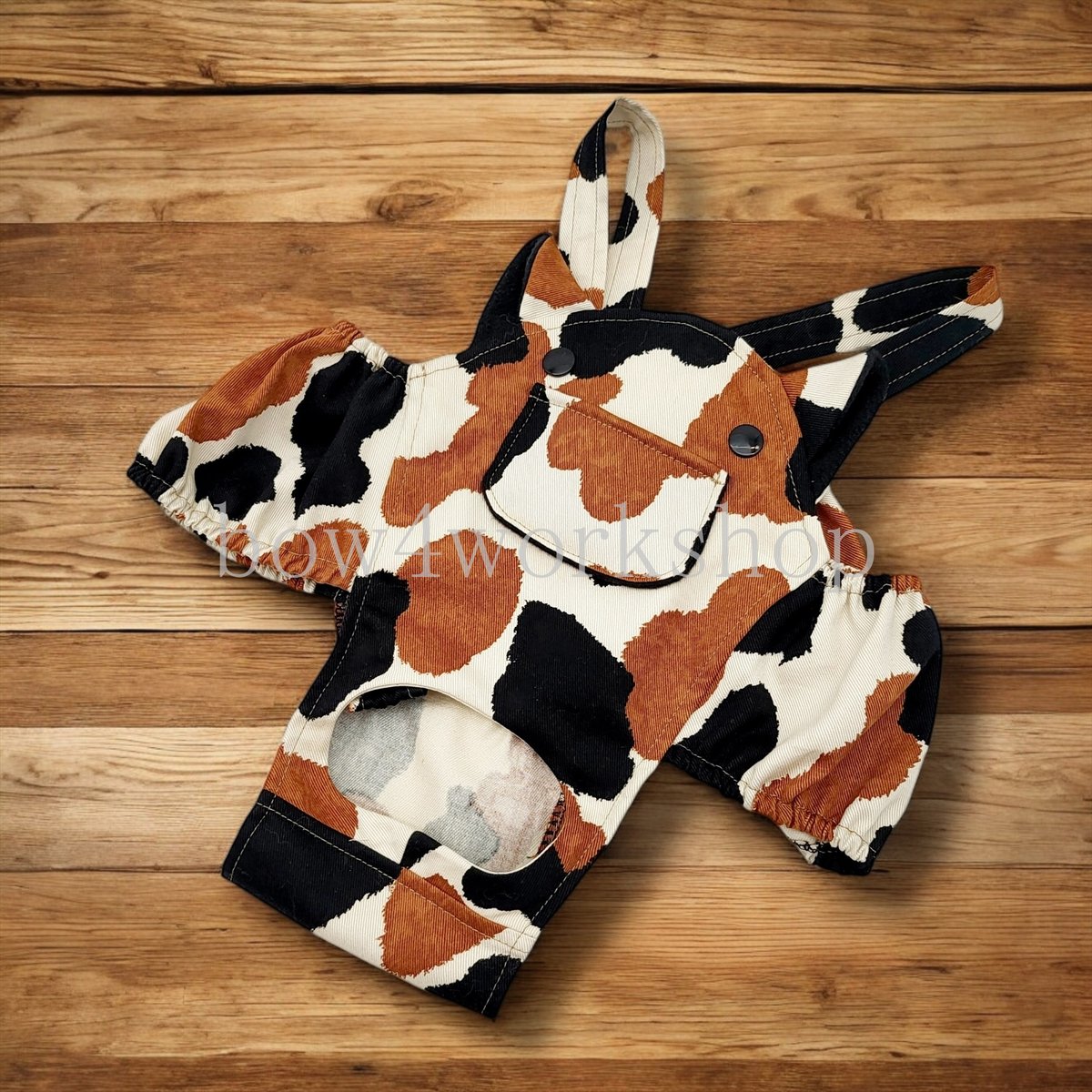 ラボット服/三毛猫プリントサロペットパンツ | bow4workshop STORE