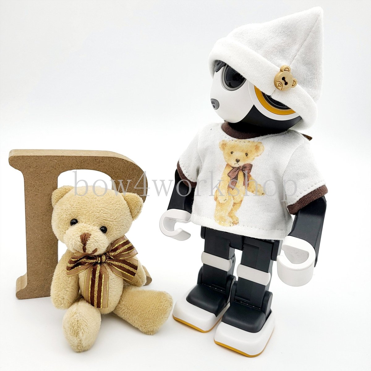 ロボホン RoBoHoN ロボホンの服ハンドメイド くまちゃんボディースーツ ロボホンの服/くまちゃんポシェットセット | bow4workshop STORE