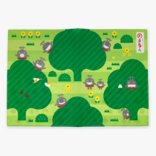 J るんるんぱんだ ミラクルらんでぶー クリアファイル まとめ売り 50枚 のるるん見開きクリアファイル（かくれんぼ） | TOKYUSTYLE