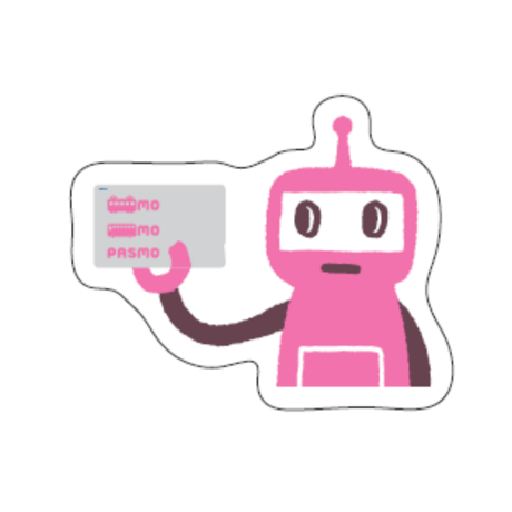 PASMOステッカー（カードを持つ）