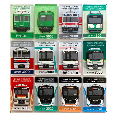 【大人買いBOXセット(12種入）】東急電鉄トレインコレクション トレーディングアクリルマグネットBOX