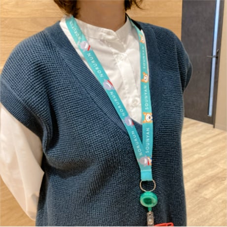のるるん そうにゃんリール付きネックストラップ