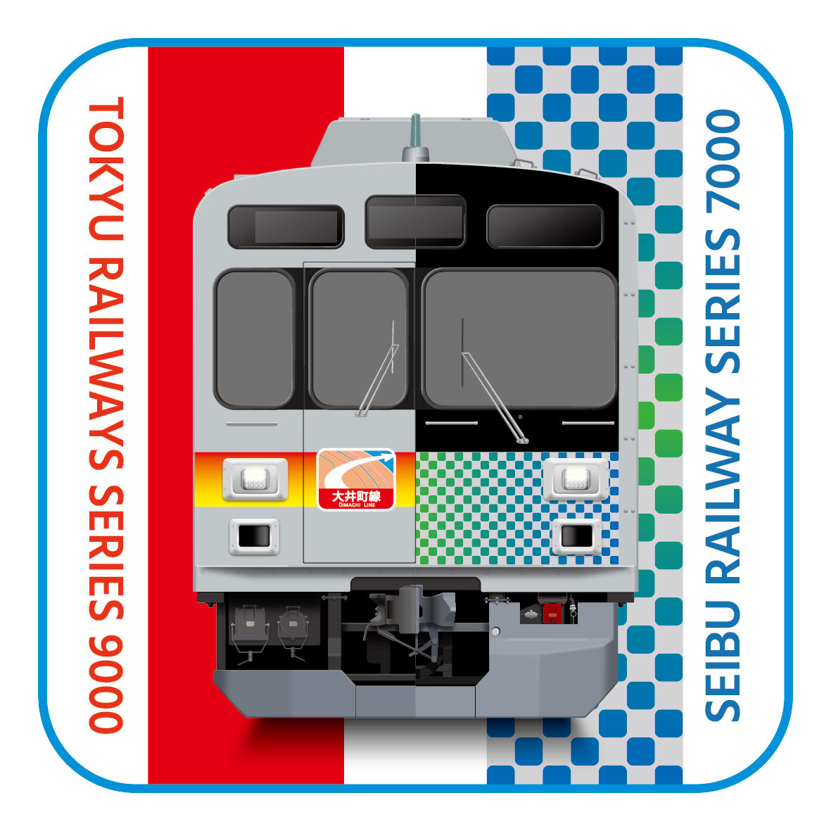 東急電鉄9000系×西武鉄道7000系 タオルハンカチ | TOKYU STYLE