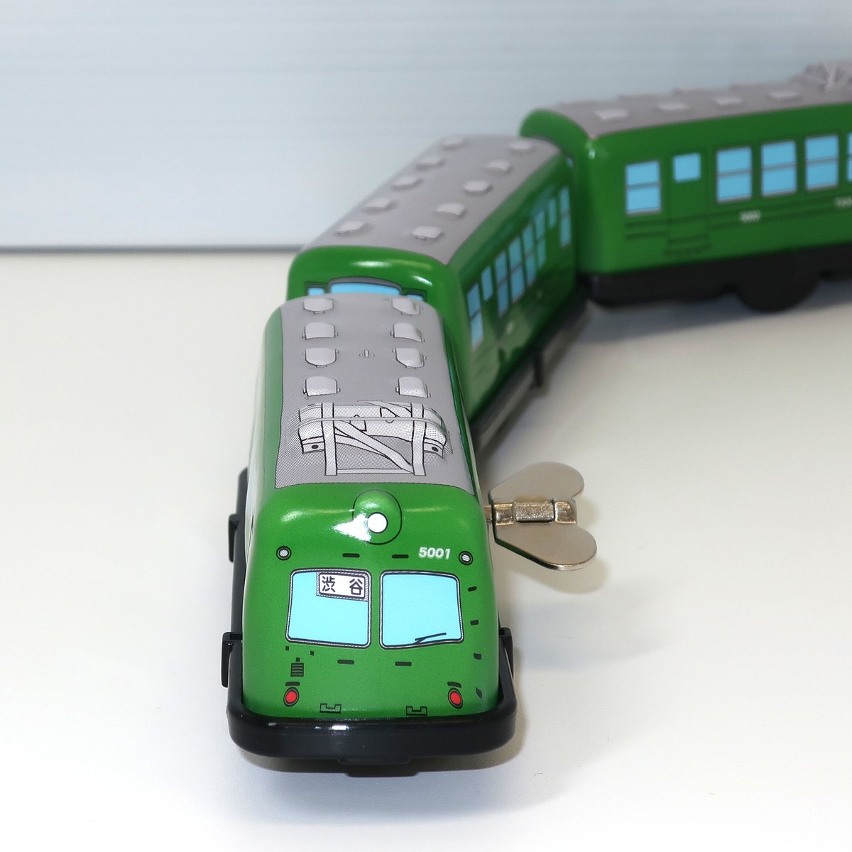 東京急行電鉄5000系(初代)ブリキ製ゼンマイ動力電車3両セット 東京急行電鉄5000系(初代)ブリキ製ゼンマイ動力電車3両セット