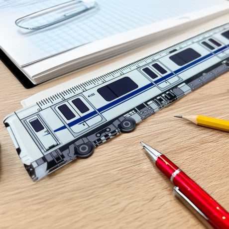 東急電鉄5050系新幹線ラッピングトレインアクリル定規
