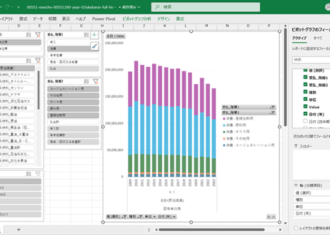 経済産業省特定業種石油等消費統計調査_表3_燃料受払_総合表_年次 2009年 - 2024年 (列指向形式)