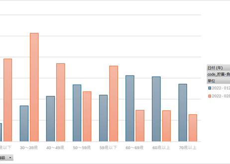 家計調査_貯蓄・負債編_表8050_貯蓄・負債（世帯主の年齢階級別）_年次 2002年 - 2025年 (列指向形式)