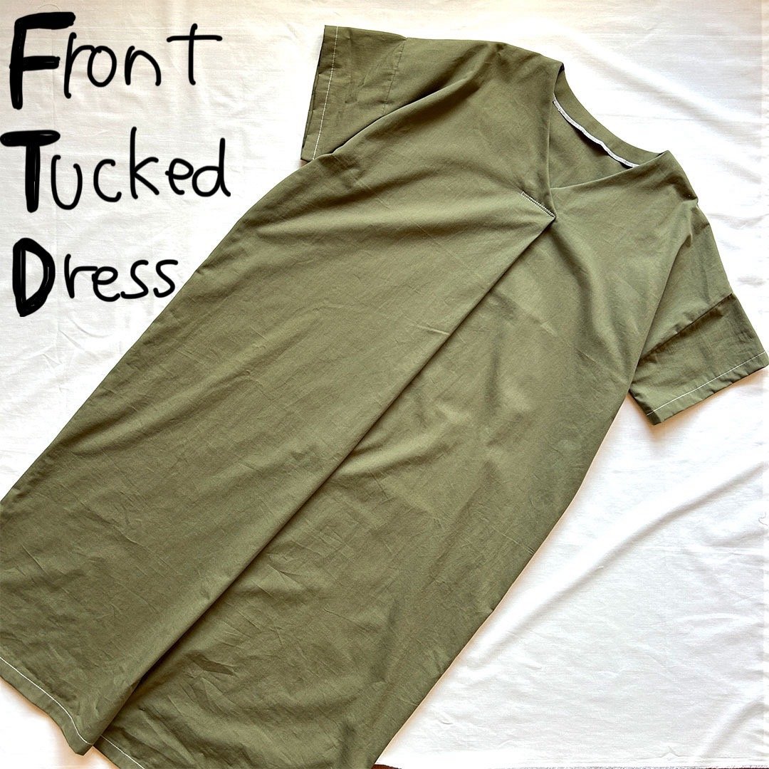 大人サイズ】フロントタックワンピース | kotobukisewing