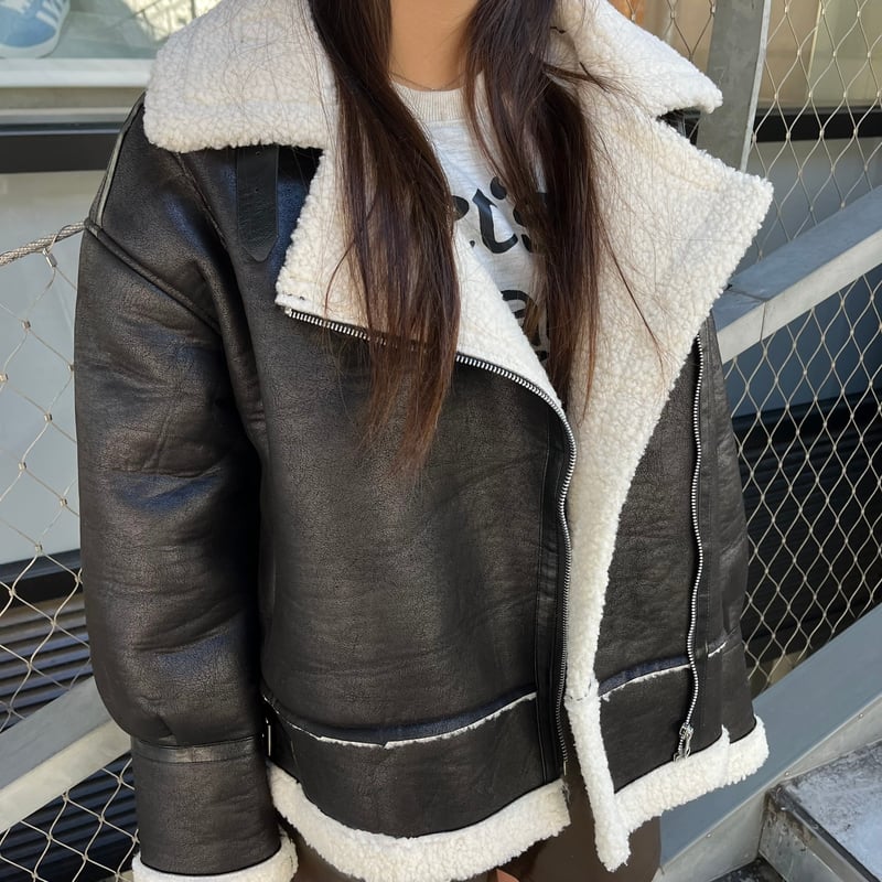 LEATHER MOUTON JACKET【236-8011】 | AYRR