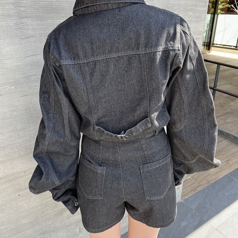 DENIM SETUP【235-A001】 black | AYRR