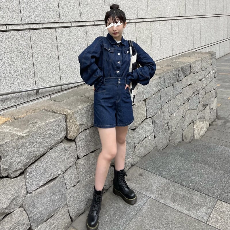 萊紀 6crayon indigo denimセットアップ DENIM SETUP【215-A037-2】indigo | AYRR