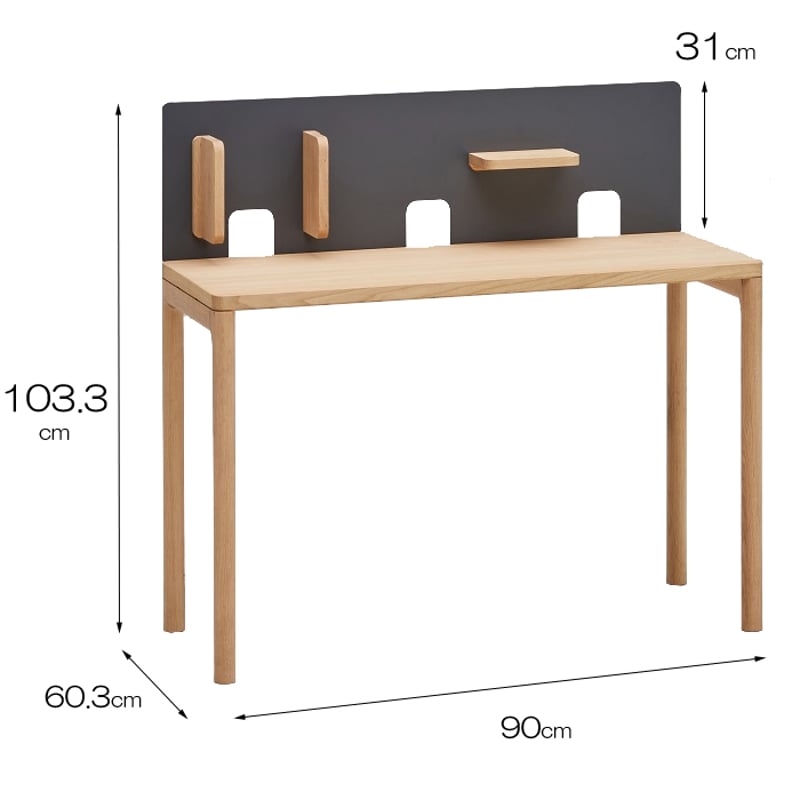 カリモク デスク CLEARNEL（クリアネル）幅90cm 奥行60cm ベーシック