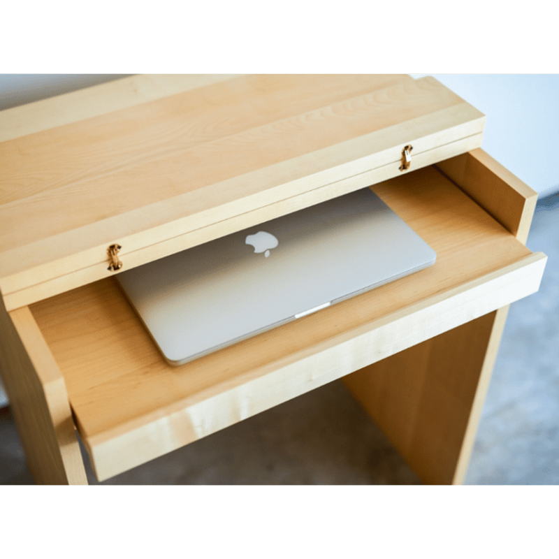 杉工場 木と風 PCデスク メープル 幅64cm×奥行48cm×高さ72cm