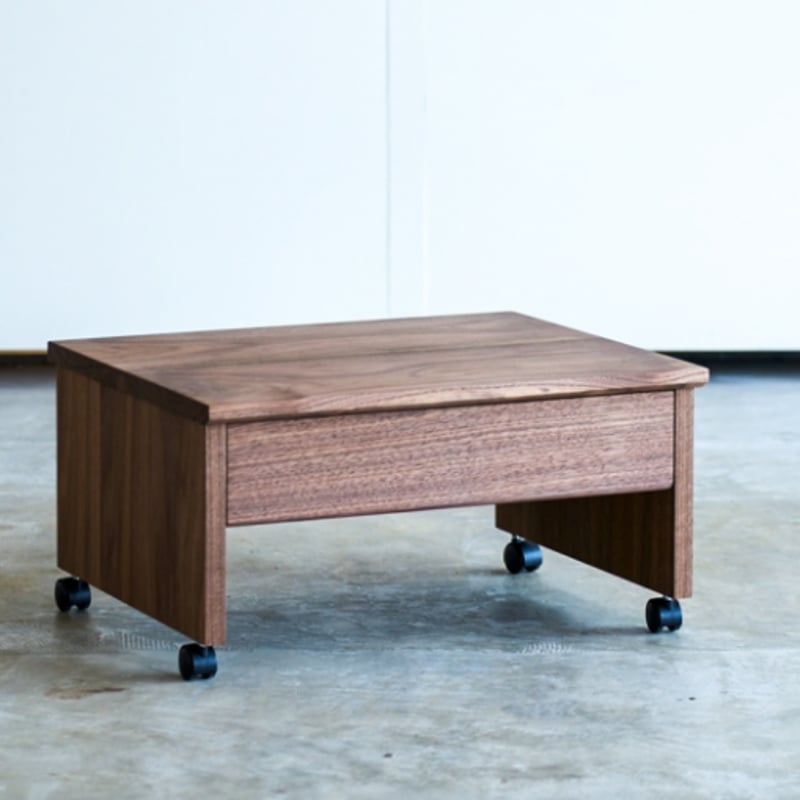 杉工場 木と風 プリンターワゴン ウォルナット 幅52cm×奥行42cm×高さ