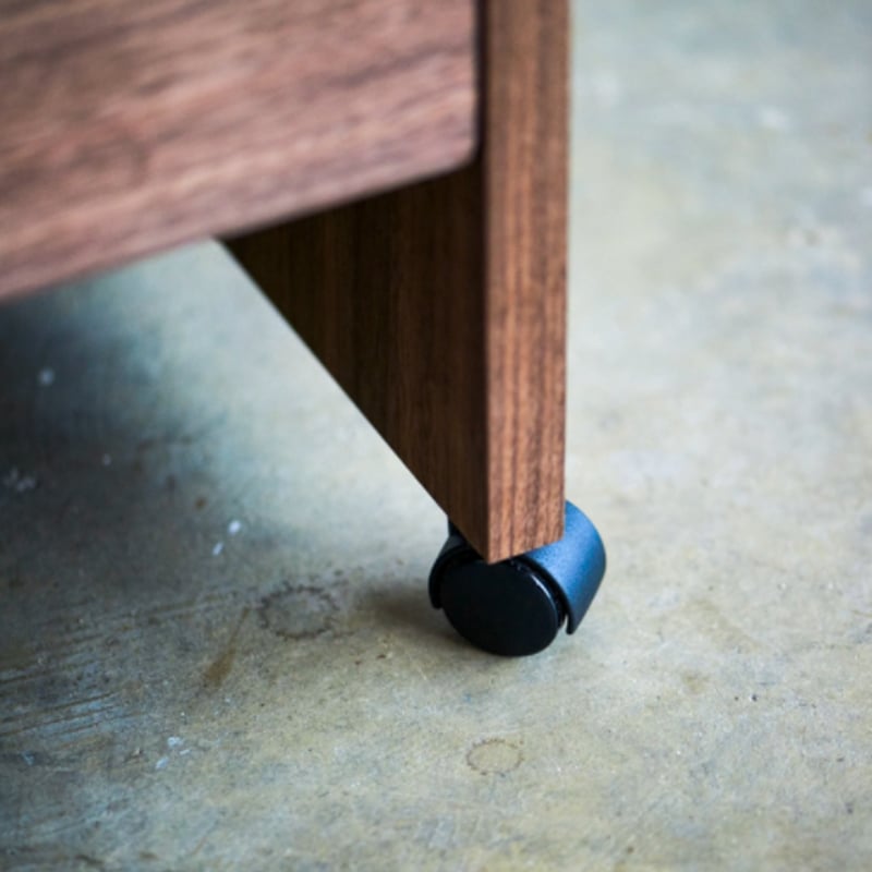 12/16迄　ウォルナット　プリンターワゴン 杉工場 木と風 プリンターワゴン ウォルナット 幅52cm×奥行42cm×高さ