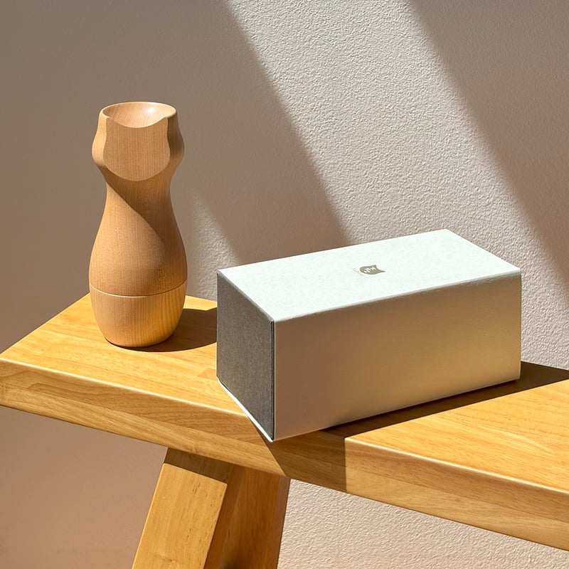 たまき│猫の分骨用骨壺・お位牌（数量限定色：ライトグレー