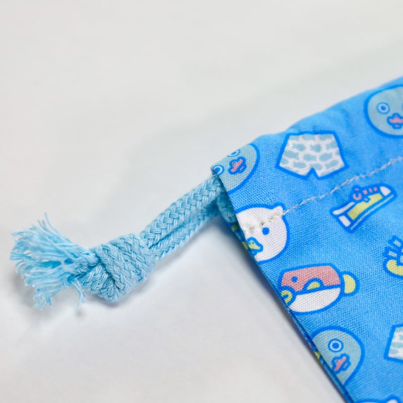 AIR mini 巾着本体 Ocean&Ground Ocean＆Ground 巾着 小 BLUE Sサイズ デニム 巾着