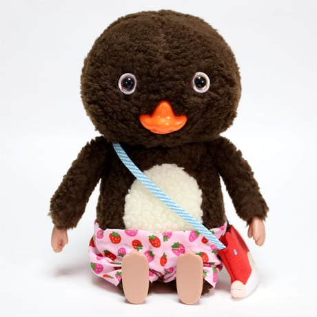 【ストア限定】リアルサイズぬいぐるみ（ノラくん／いちごズボン）丸底トート入り