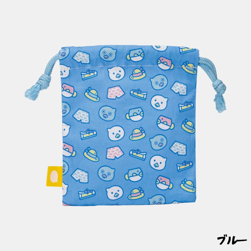 AIR mini 巾着本体 Ocean&Ground Ocean＆Ground 巾着 中 BLUE Mサイズ デニム 巾着