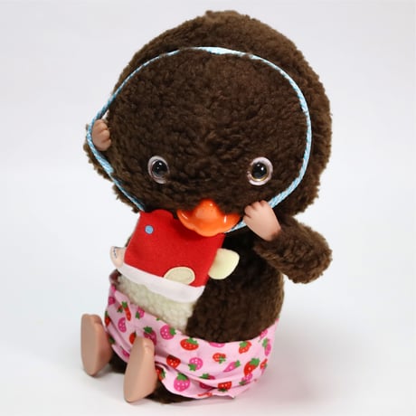 【ストア限定】リアルサイズぬいぐるみ（ノラくん／いちごズボン）丸底トート入り