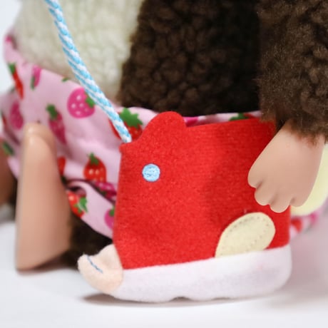 【ストア限定】リアルサイズぬいぐるみ（ノラくん／いちごズボン）丸底トート入り