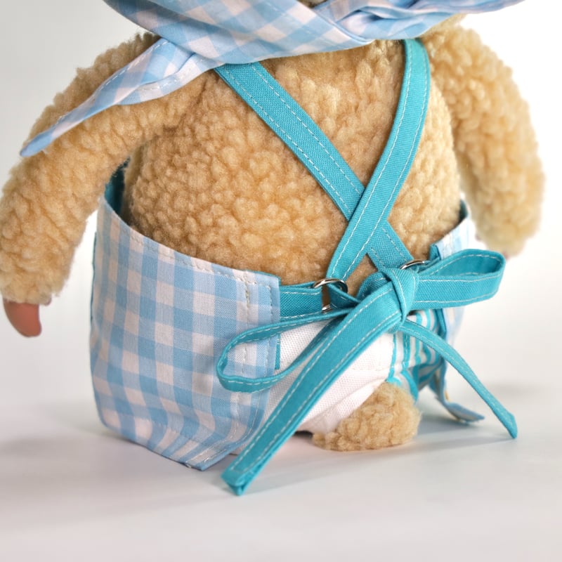 おきがえコレクション：エプロン（ブルー／イエロー） | 東京トガリストア