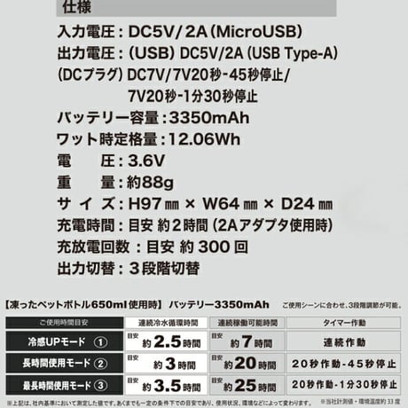 水冷ベスト