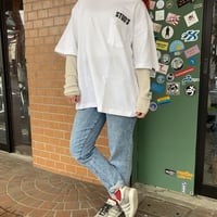 STUD’ 半袖ポケットTシャツ　S-1553-1(ホワイト)