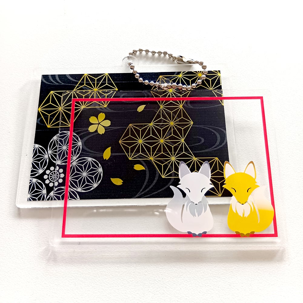 新発売！【KAK03】重ねアクキー：きつねと和柄 | muromachi