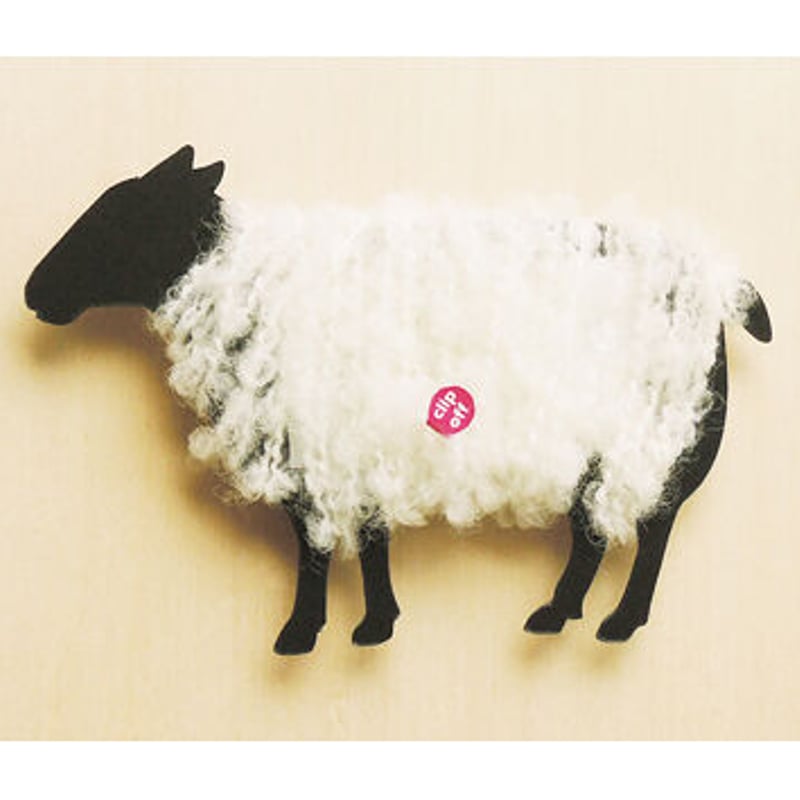 ZA003】羊の毛刈りメッセージカード【オレンジ】 | muromachi