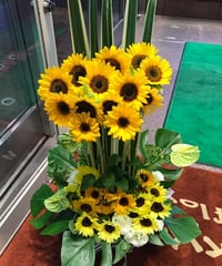 旬のお花をメインにしたアレンジメント