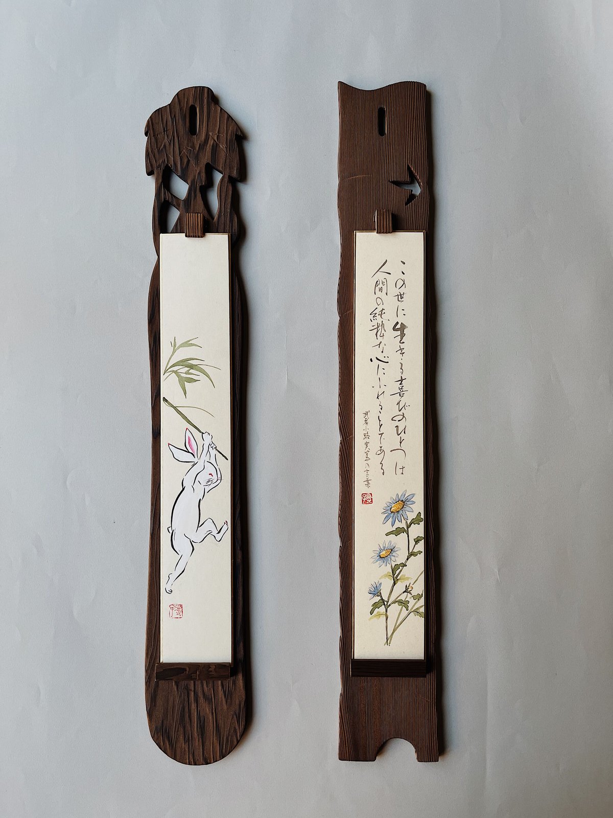 短冊掛 焼杉製 | 光 輪 社